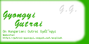 gyongyi gutrai business card